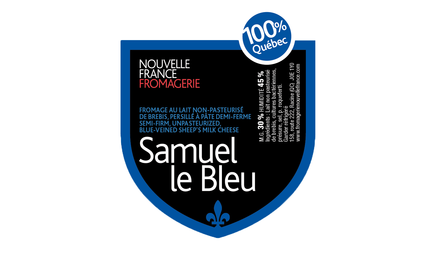 Étiquette - Samuel Le Bleu